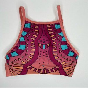Limeapple Girls High Neck Bikini Top Size 12 NWOT